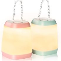 2 Pack LED Camping Lights, Battery Powered LED Camping Lantern with 3 Modes, Portable Night Light for Tent, Hiking, Emergency, Backpacking, Indoor and Outdoor Use